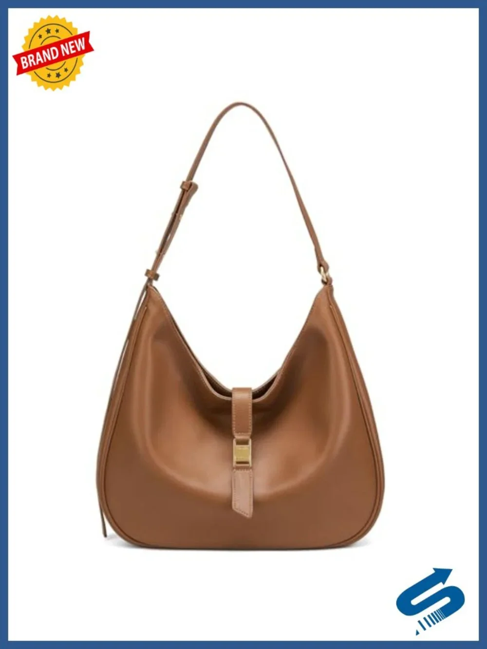 Genuine Leather Hobo Bag Tote Shoulder Satchel Purse with Adjustable Strap